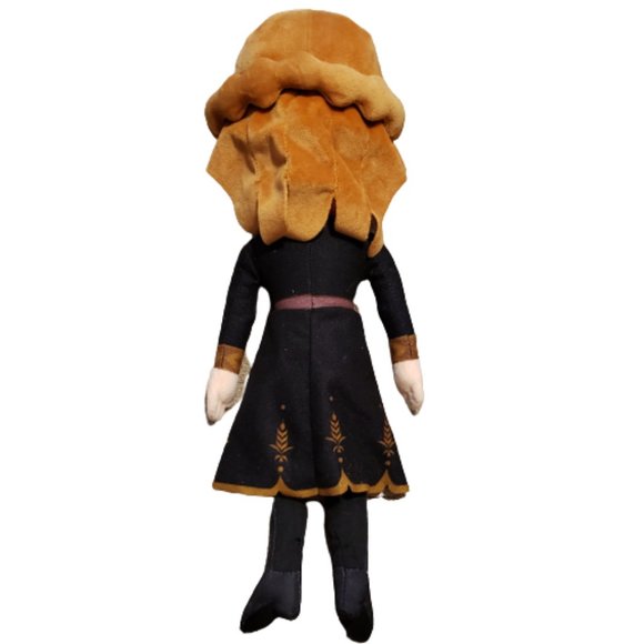 Disney Frozen 2 Anna Plush Toy / Doll 16" x 5" Black / Peach / Orange Pre-owned - Picture 2 of 6